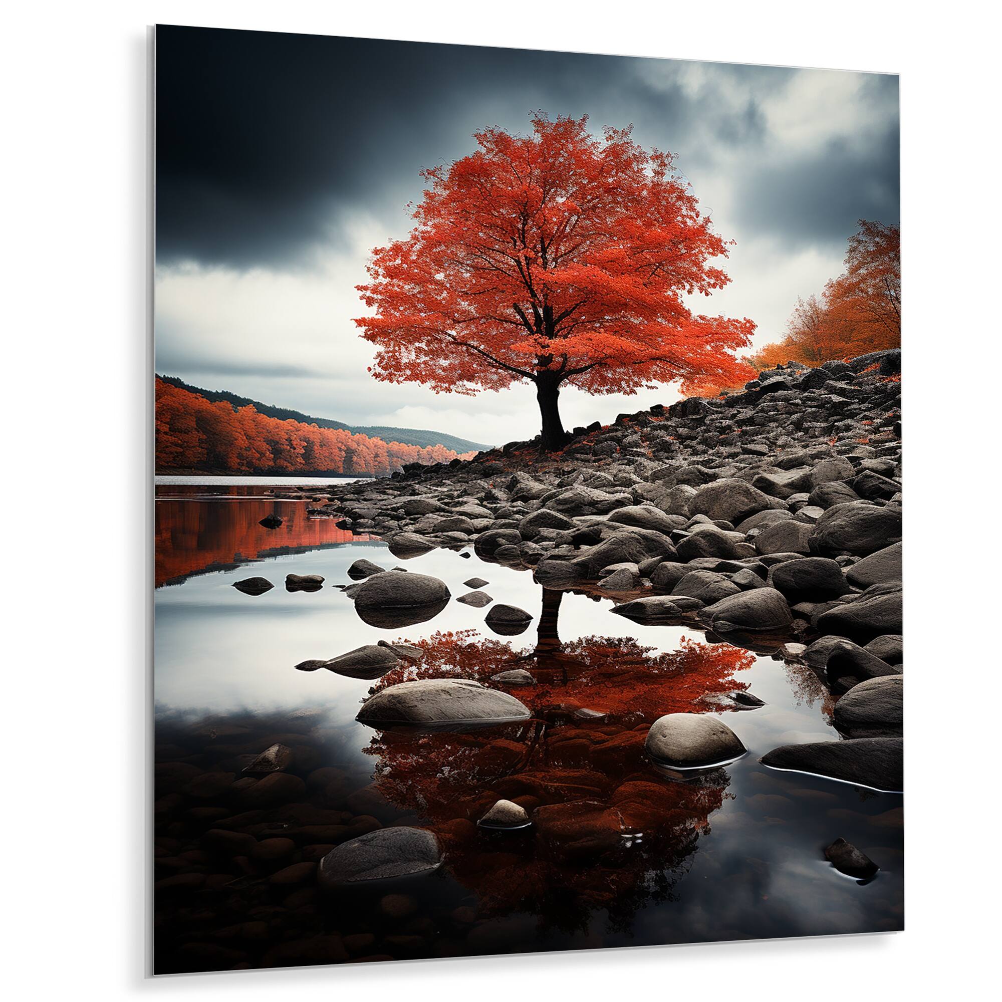 Designart "Canada Autumn Tranquility I" Canada Metal Wall Decor Bed Bath & Beyond 39395841